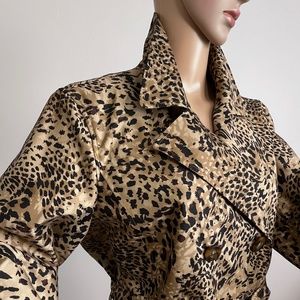 Jones New York Double-Breasted Water-Resistance Belted Trench Jacket size L